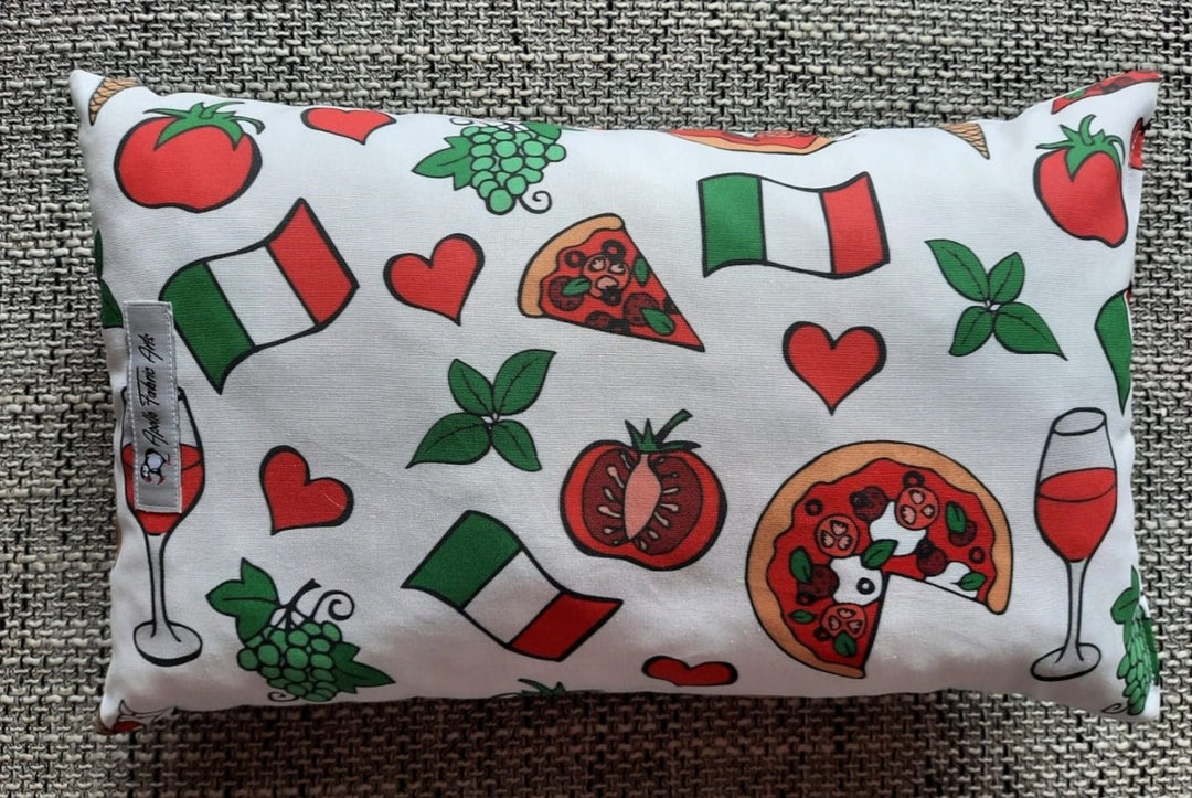 Reisekissen Motiv "Bella Italia" Größe 35cm  x 22 cm, Handarbeit - British Moments