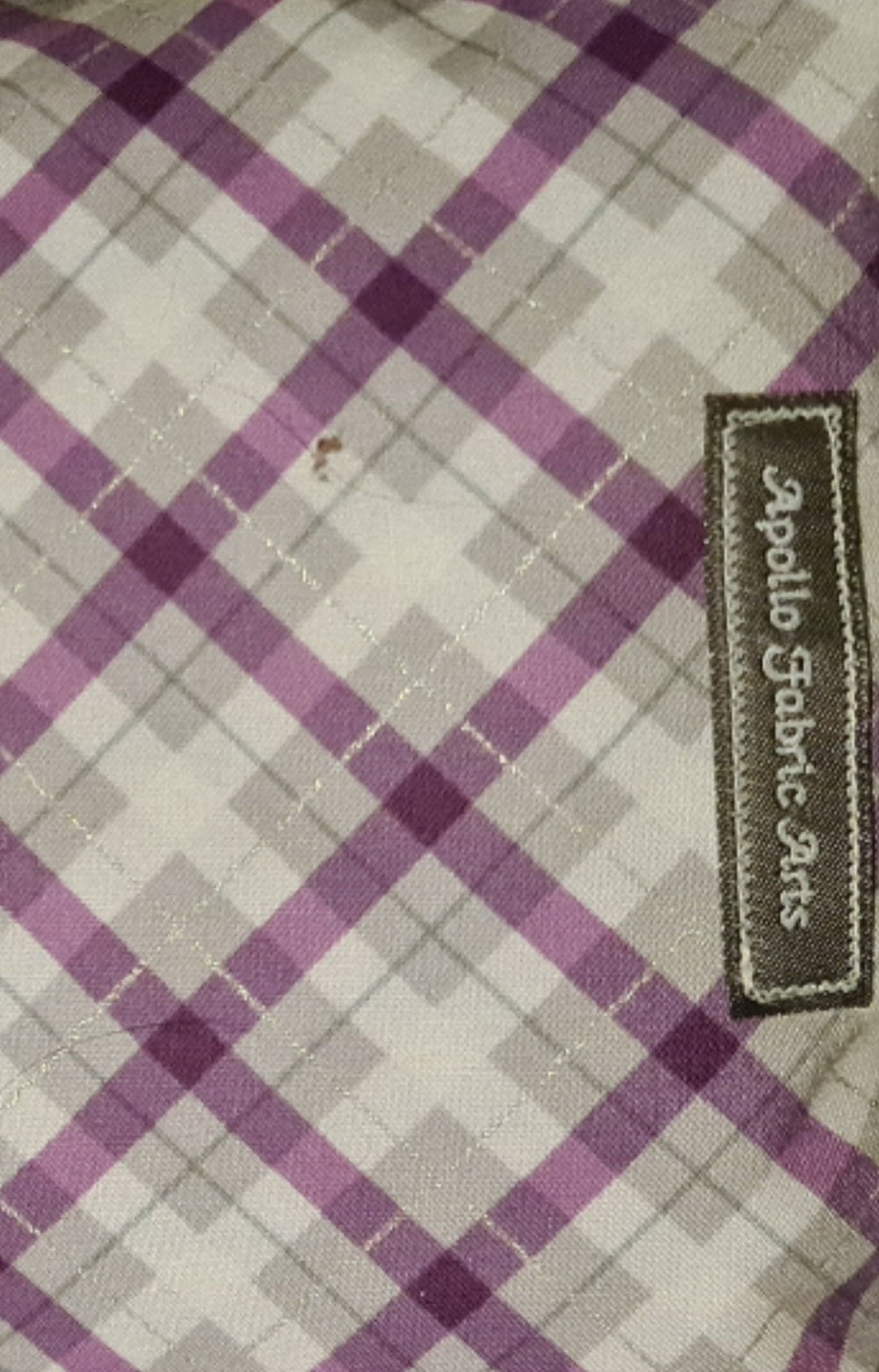 Reisekissen Motiv "Tartan,  lila  " Größe 35cm  x 22 cm, Handarbeit - British Moments / Fernweh-Kaufhaus