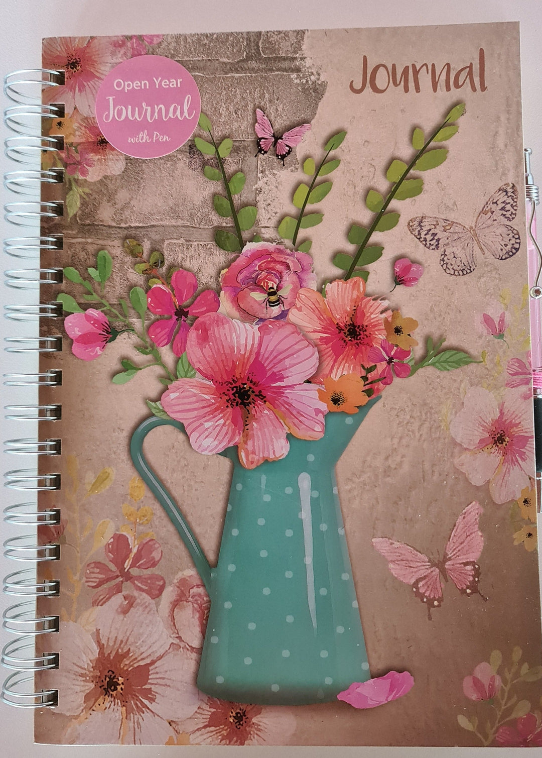 Ringbuch / Planer mit schönem Gartenmotiv "Gießkanne" - British Moments