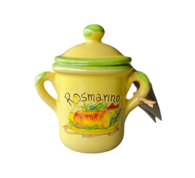 Rosmarin Trockengewürz in schönem Keramiktöpfchen, 10 gr.