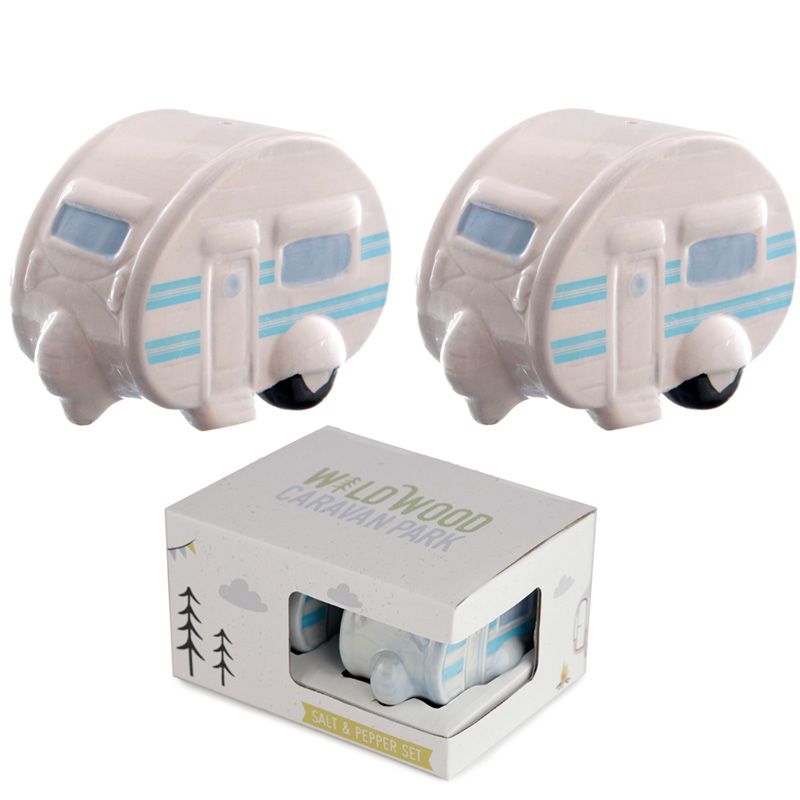 Salz-und Pfefferstreuer- Set "  "Wohnwagen" von Ted Smith
