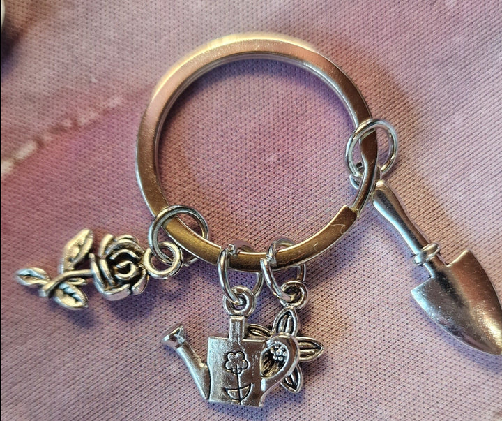 Schlüssel- Anhänger "Garden" mit 4 Charms