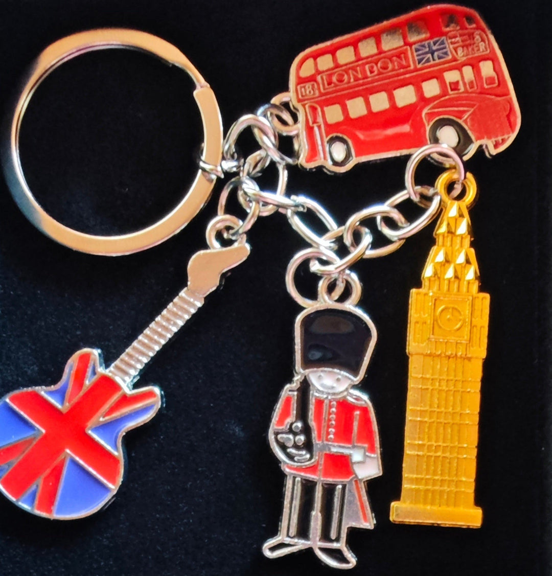 Schlüsselanhänger London Icons, bunt