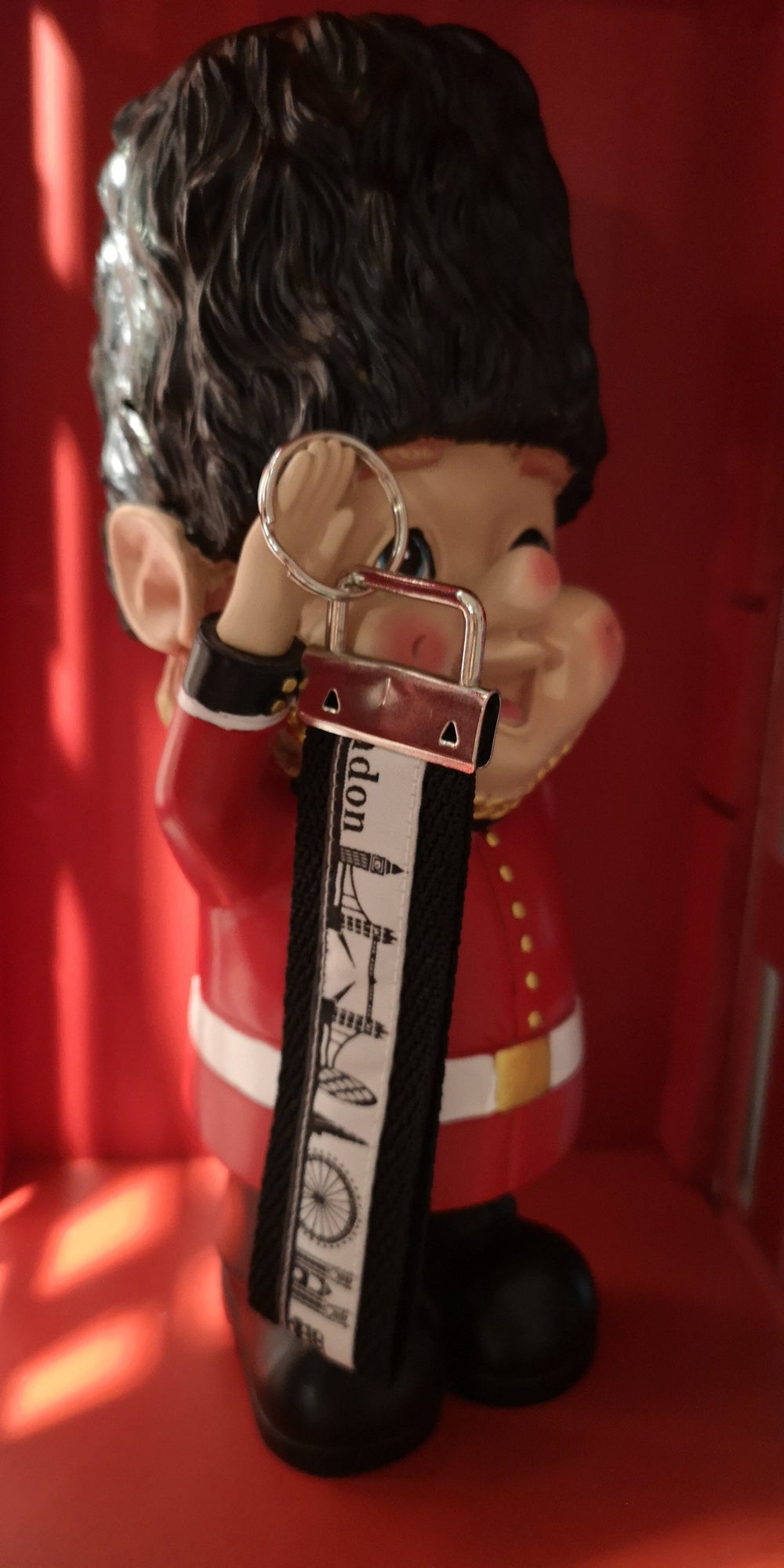 Schlüsselanhänger Motiv "London", schwarz by Apollo Fabric Arts - British Moments