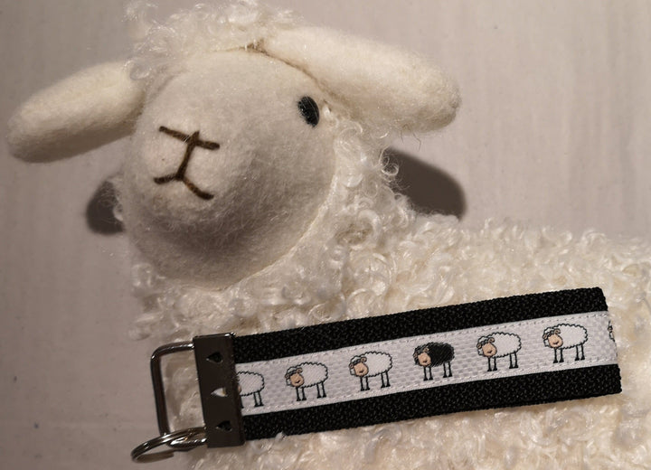 Schlüsselanhänger Motiv "Schafe  ",  by Apollo Fabric Arts - British Moments