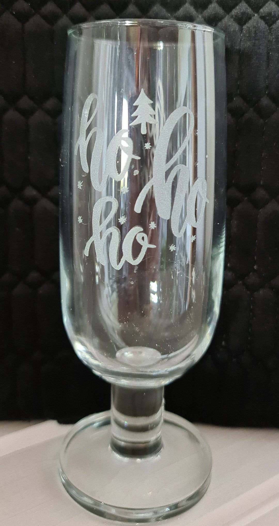 Schönes Glas mit Beschriftung "ho ho ho " - British Moments / Fernweh-Kaufhaus