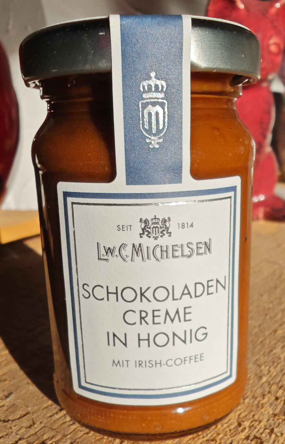 Schokoladencreme in Honig mit Irish-Coffee, 125 gr. Glas