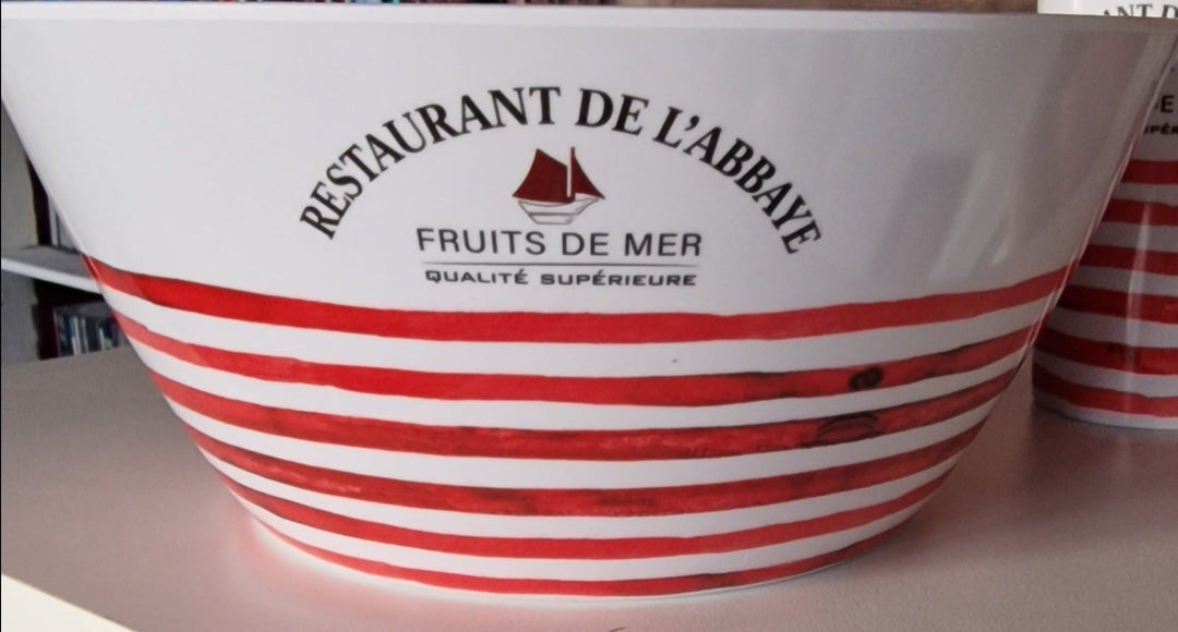 Schüssel / Salatschüssel in schickem maritimen Design