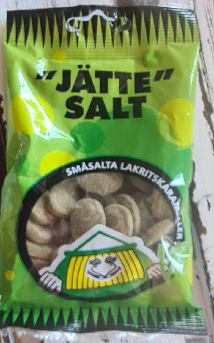 Schwedisches Salzlakritz "Jattesalt" ,  65 gr Tütchen - British Moments / Fernweh-Kaufhaus