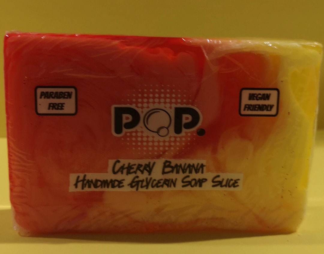 Seife "Cherry banana", Seifenstück 120 gr , handmade, vegan - British Moments
