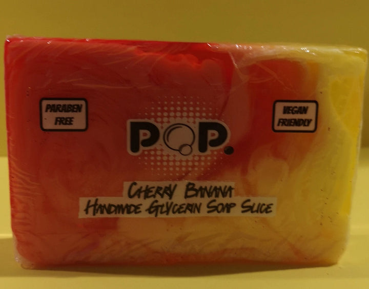 Seife "Cherry banana", Seifenstück 120 gr , handmade, vegan - British Moments