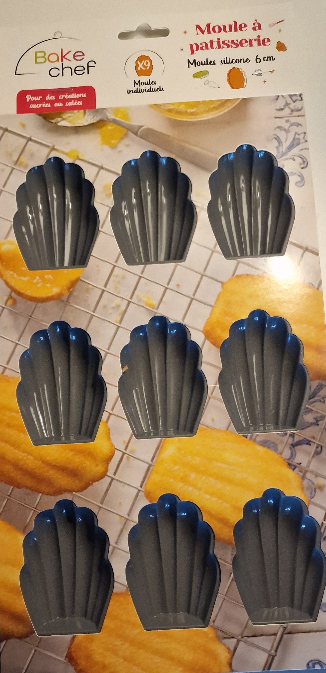 Silikon  - Backform für Madeleines