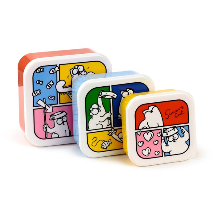 Simon's Cat 2024 Lunch Box Brotdosen 3er Set