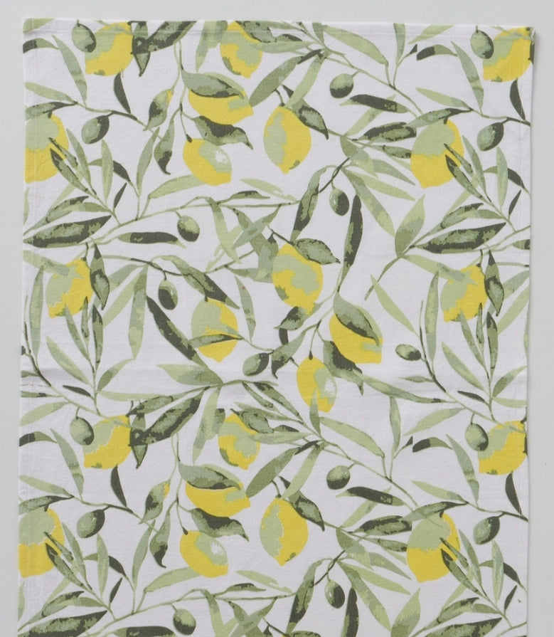 Sommerliche Geschirrtücher "Zitronella", 2er Set, Tuch 1