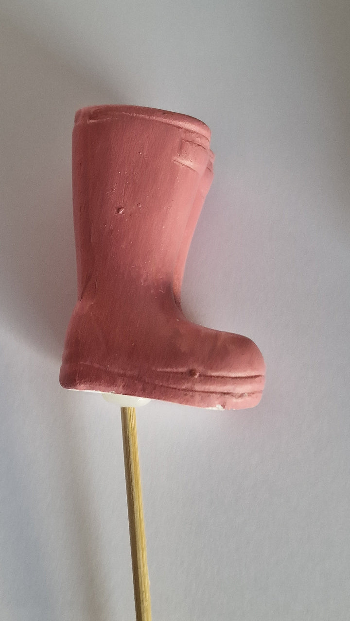 Stecker " Gummistiefel " für Blumentöpfe und Vasen
