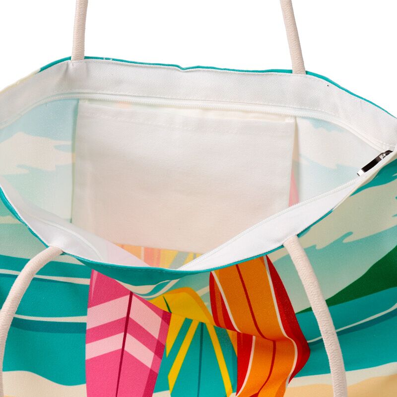 Surf Strandtasche aus Segeltuch" Beach Life "