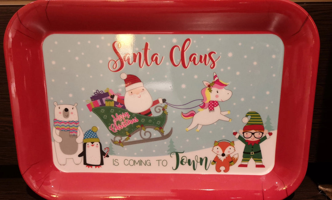 Tablett "Santa Claus is coming to town" - British Moments