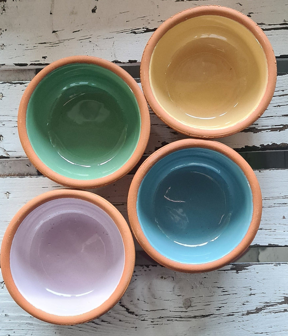 Tapas Tonschale , hellblau glasiert,  11,0 cm Durchmesser - British Moments / Fernweh-Kaufhaus