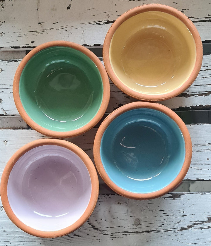 Tapas Tonschale , hellblau glasiert,  11,0 cm Durchmesser - British Moments / Fernweh-Kaufhaus