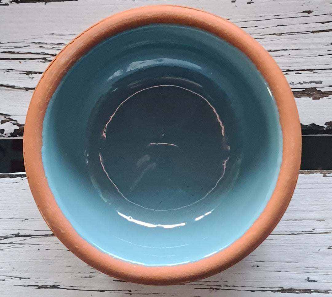 Tapas Tonschale , hellblau glasiert,  11,0 cm Durchmesser - British Moments / Fernweh-Kaufhaus