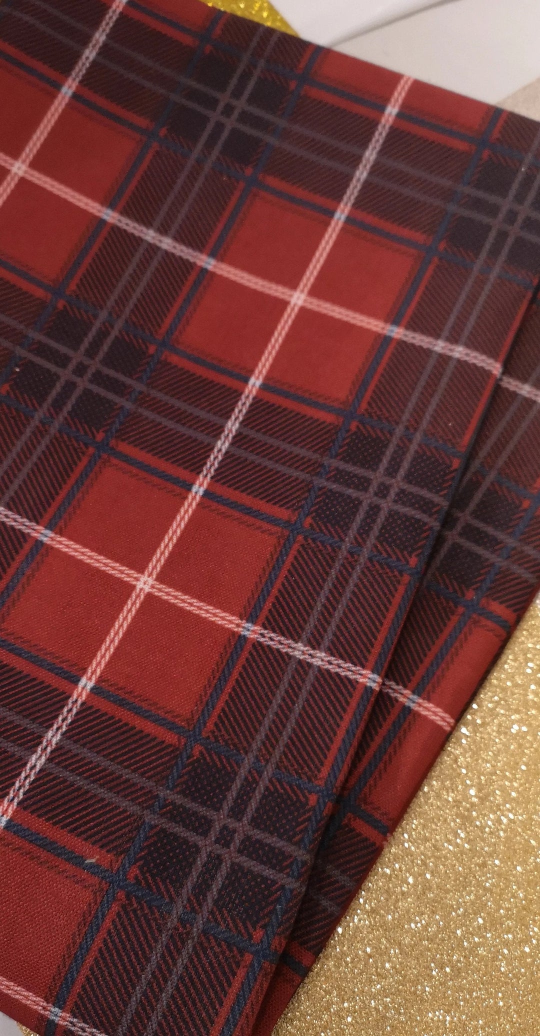 Tartan Tischdecke, eckig, Kunststoff abwaschbar,  132cm  x  178  cm - British Moments