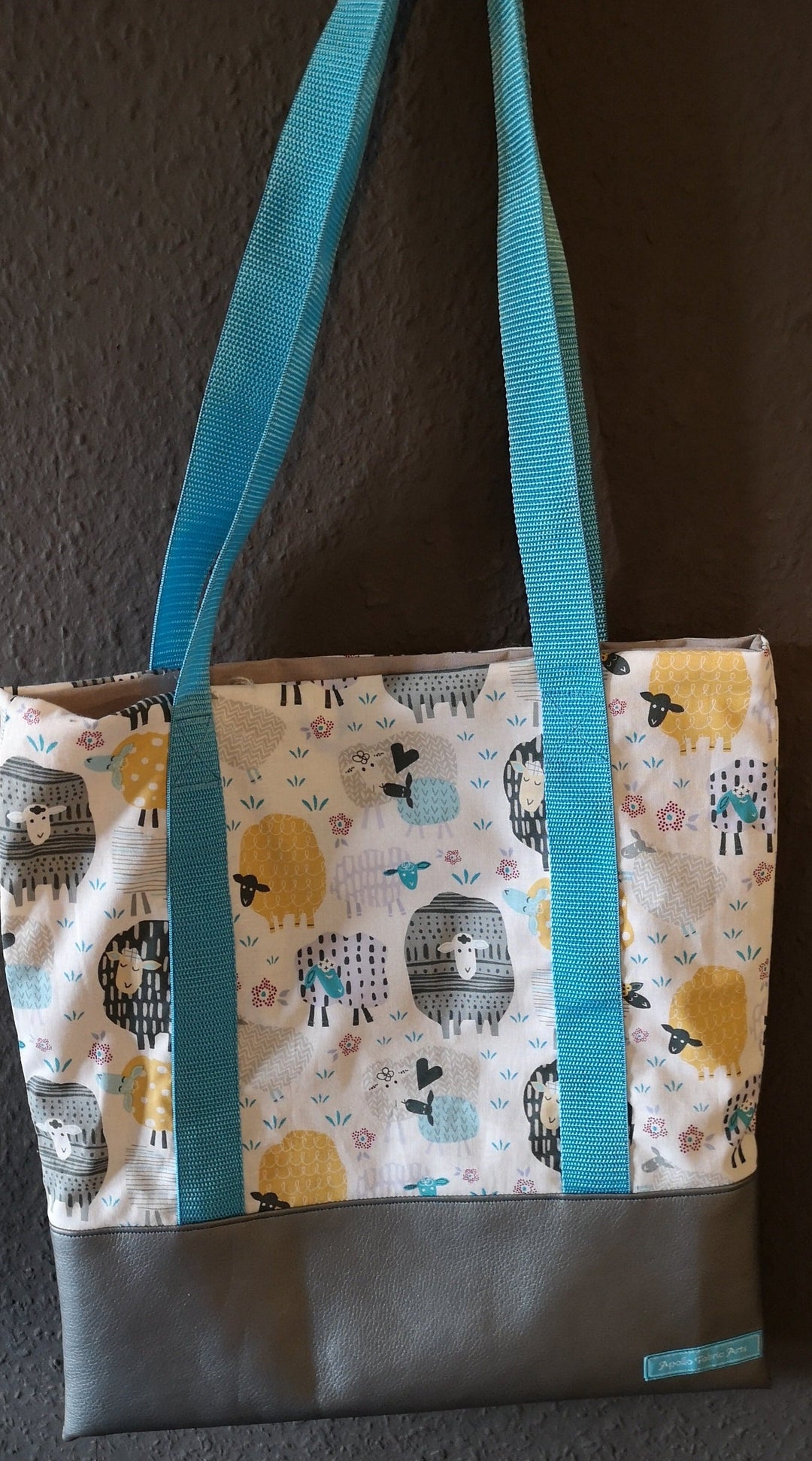 Tasche  mit Reißverschluß "Schafe" Apollo Fabric Arts - British Moments