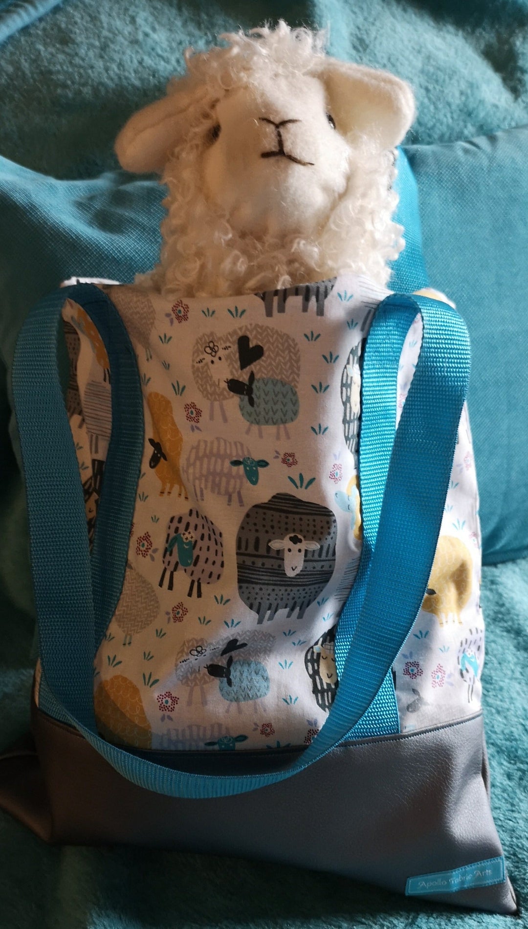 Tasche  mit Reißverschluß "Schafe" Apollo Fabric Arts - British Moments