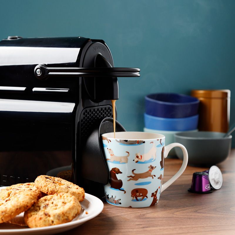 Tasse mit Hundemotiven , Design "Catch Patch" 