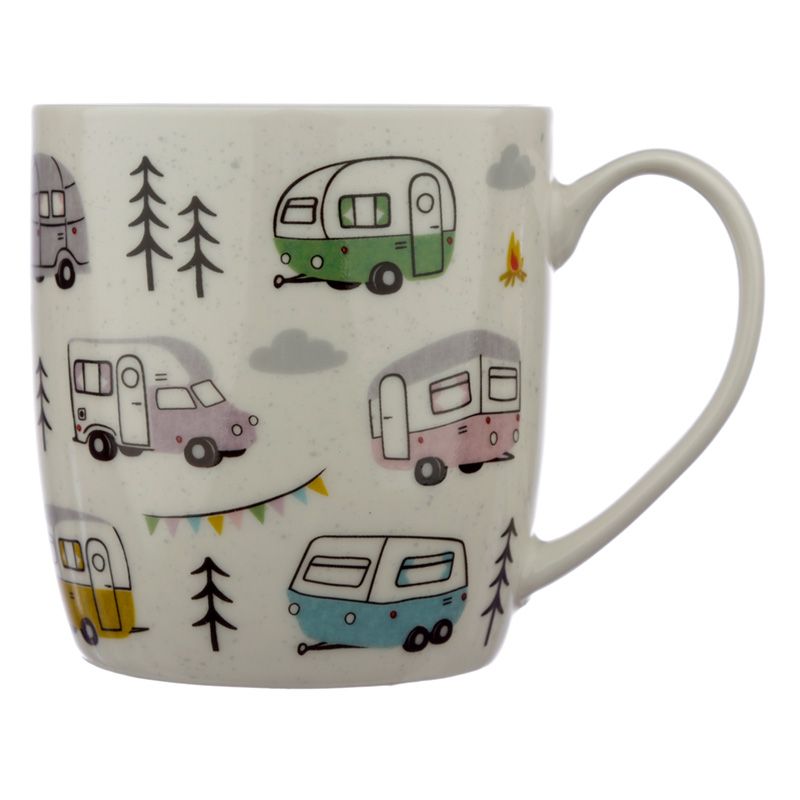 Tasse , Porzellan"Wohnwagen" von Wildwood - British Moments / Fernweh-Kaufhaus