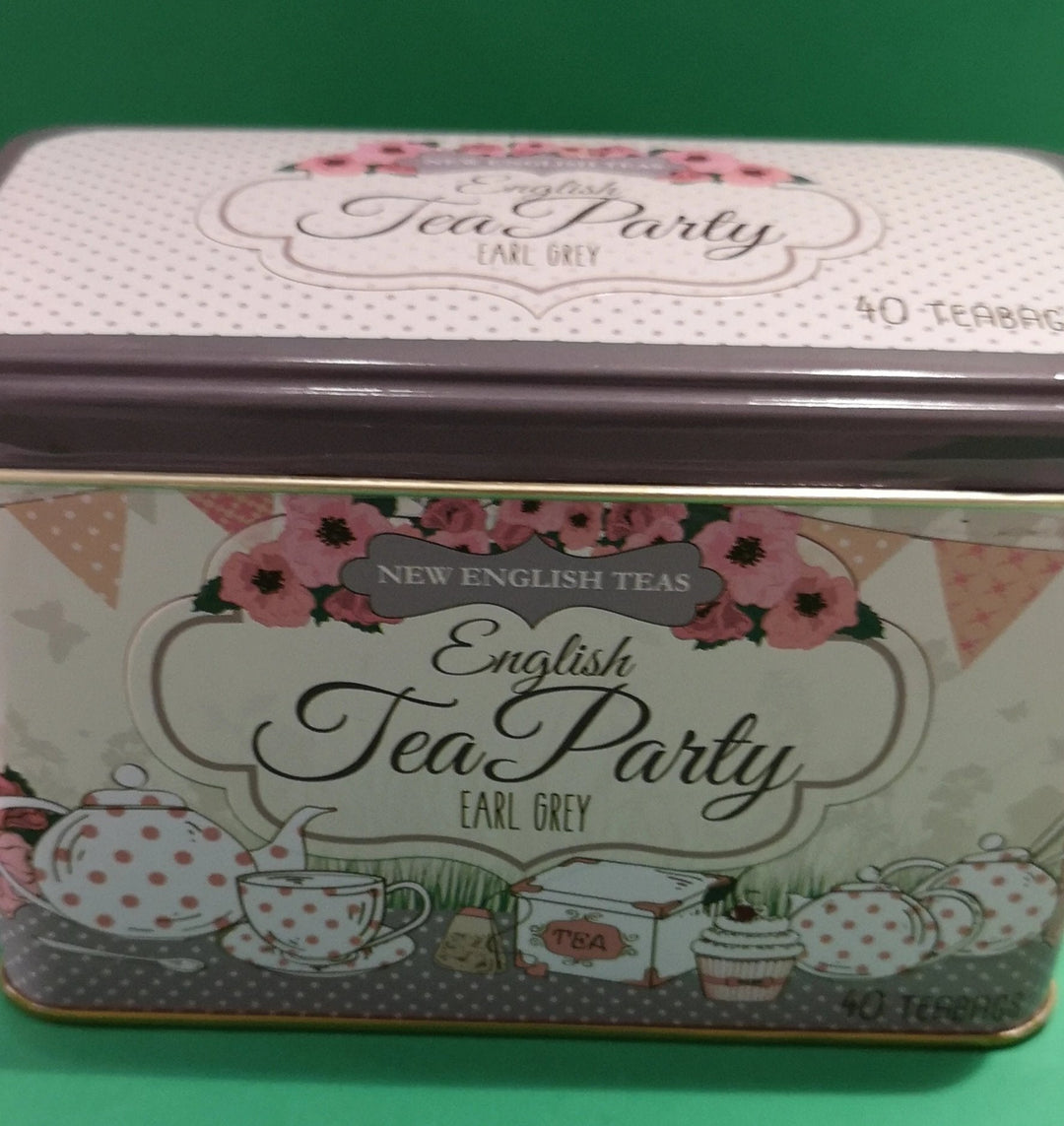 Teedose "English Tea Party",  Earl Grey 40 Teebeutel - British Moments