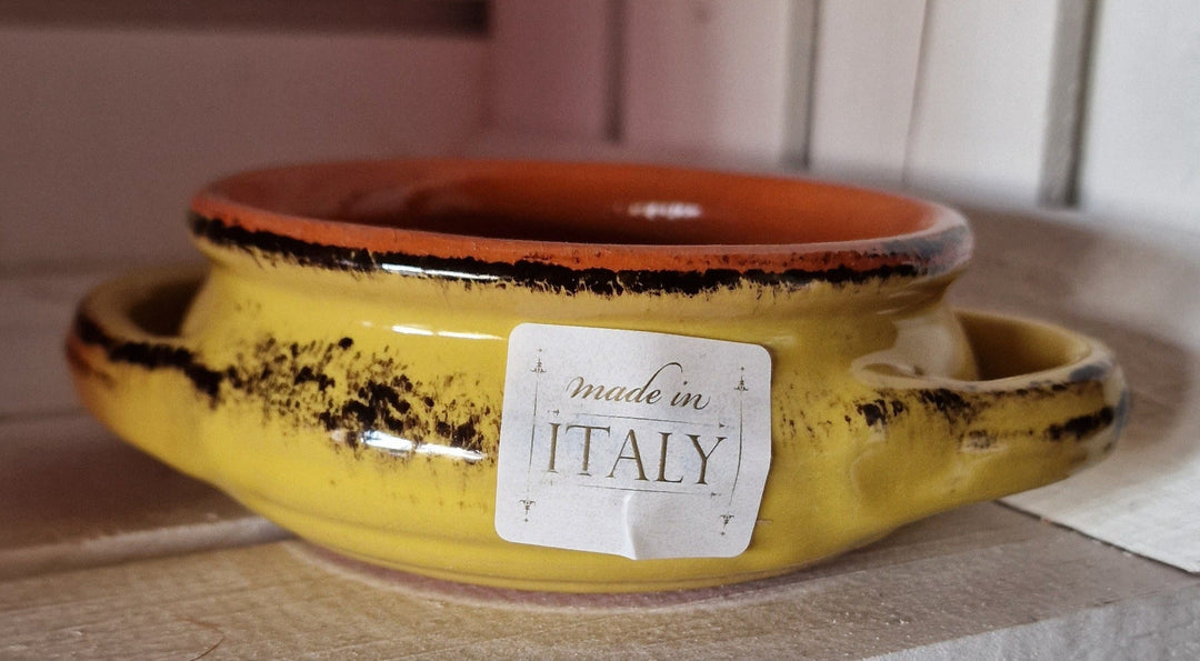 Terracotta- Schale /Handarbeit  in schönem italienischen Design