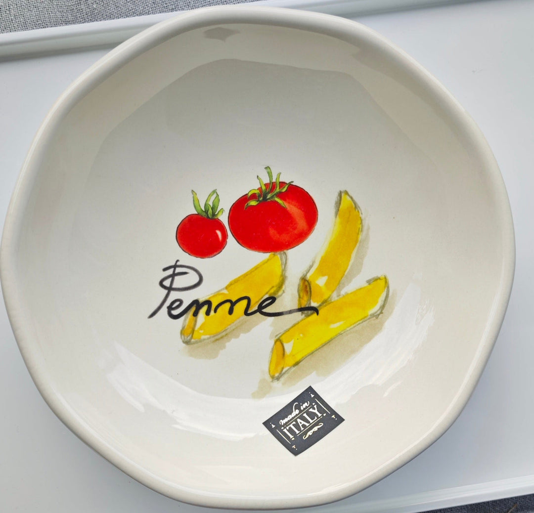 Tiefer Teller/ Schale Motiv : Penne