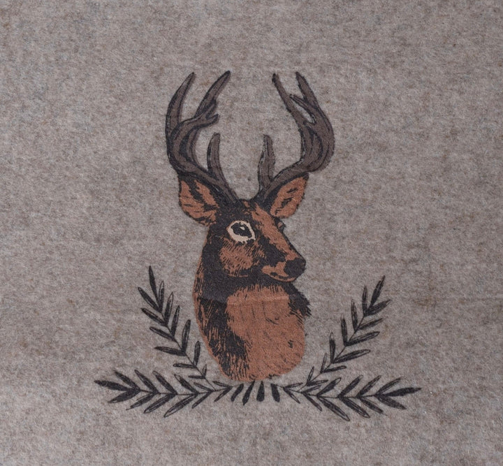 Tischläufer aus Filz , mit Hirschmotiv