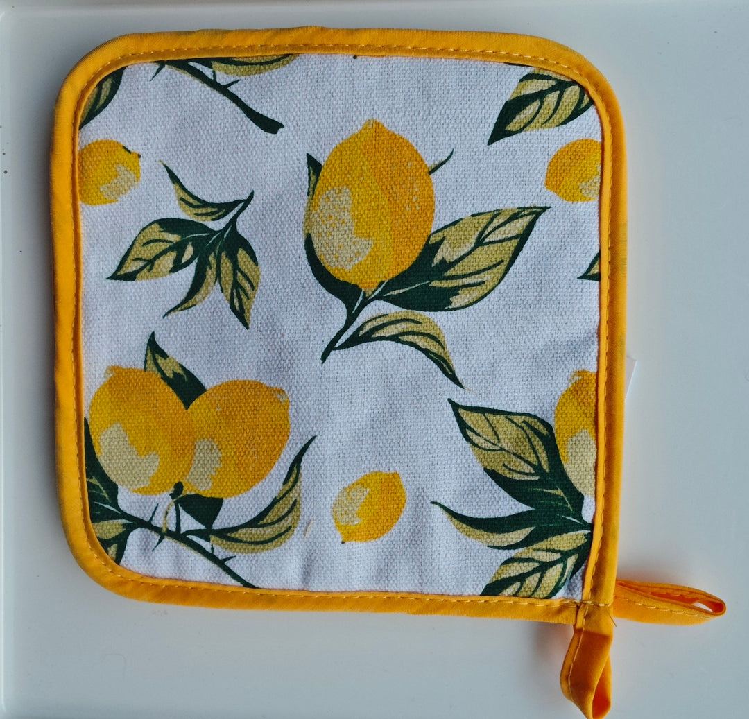 Topflappen, 2er Set "Zitrone"