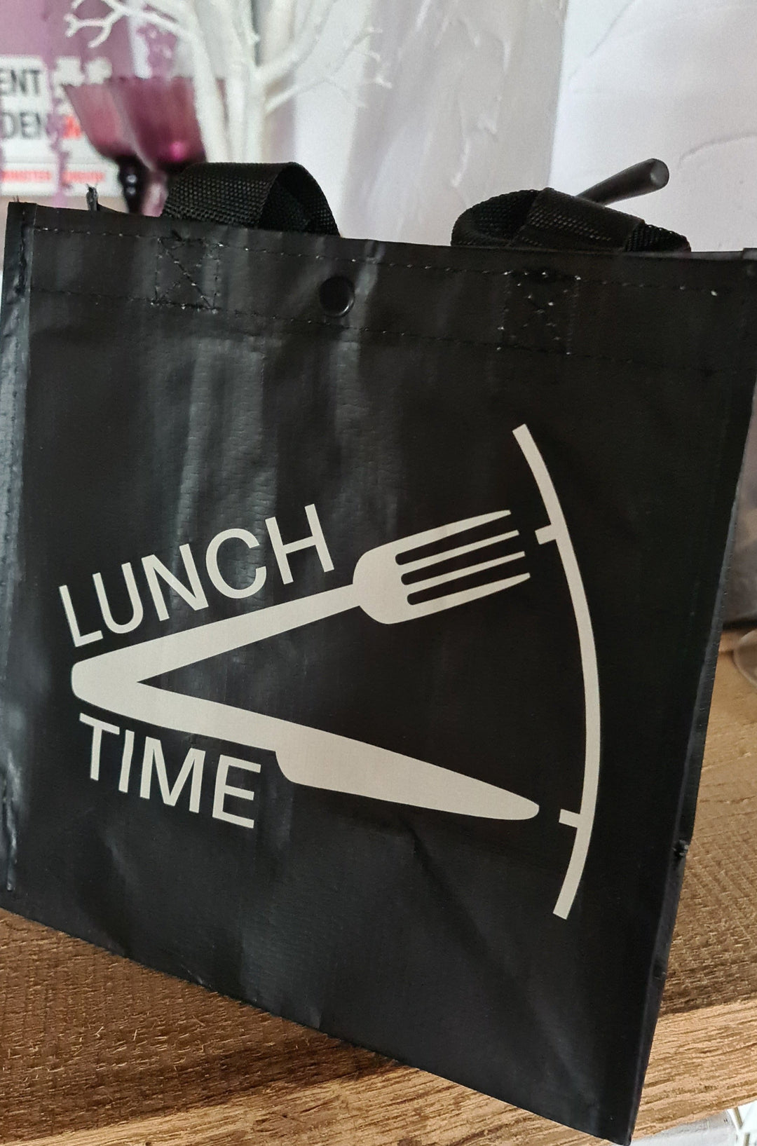 Tragetasche, PVC "Lunch Time "  ca. 25 cm  x 25 cm - British Moments