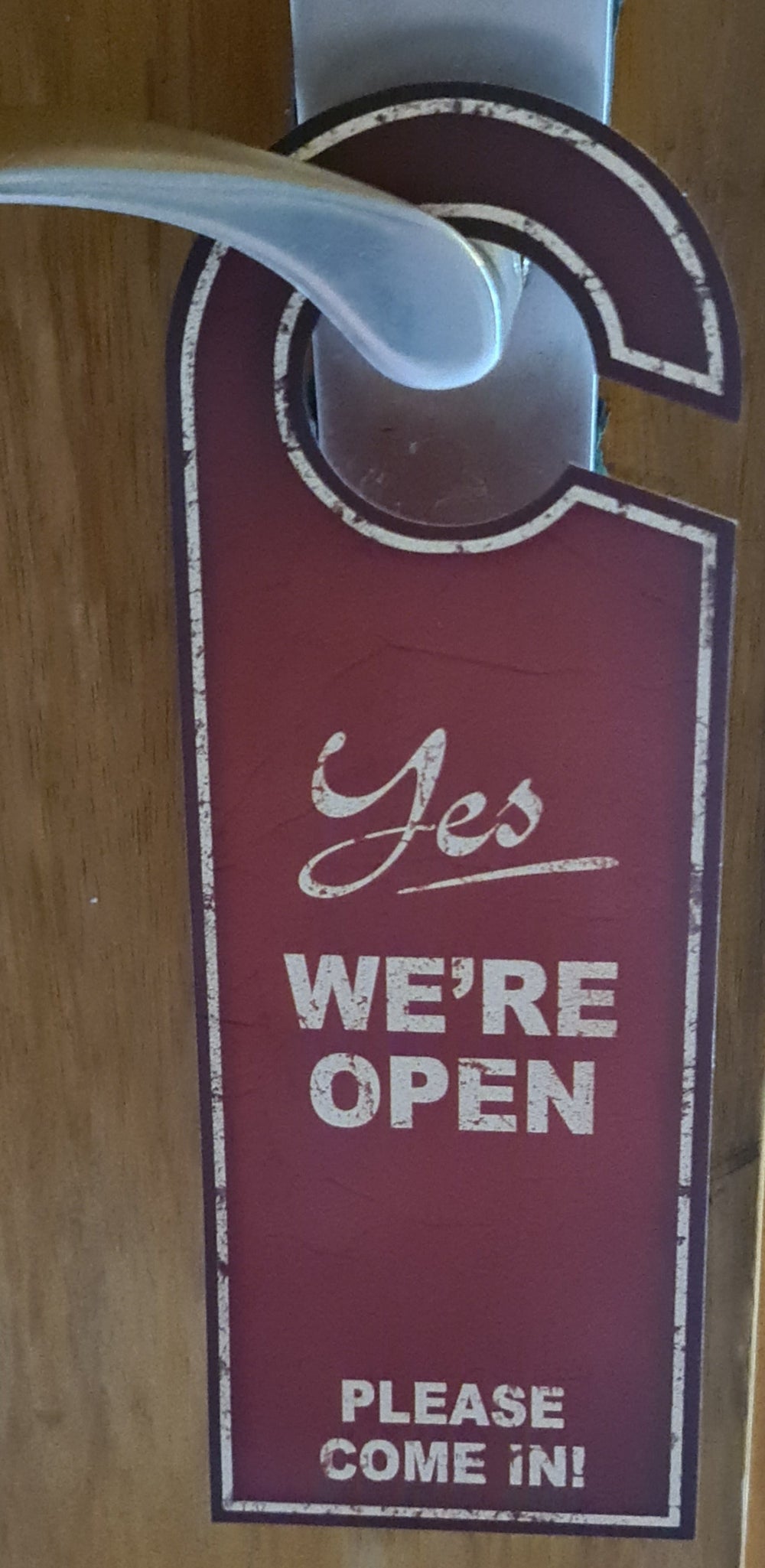 Türhänger, Papier, dunkelrot glänzend - British Moments