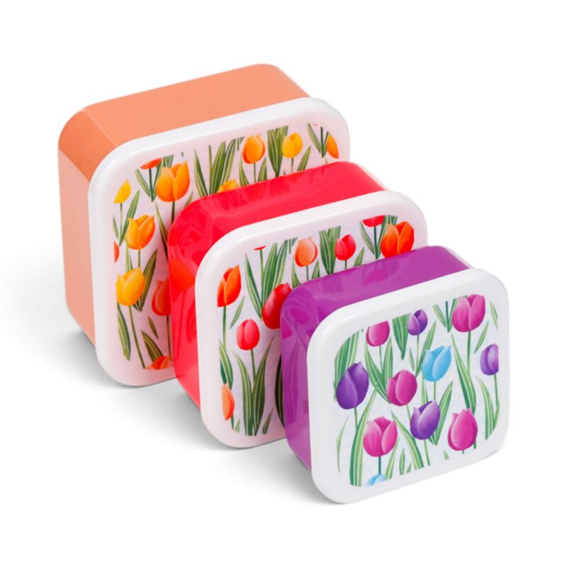 Brotdosen-Set  "Tulip", 3er Set S/M/L