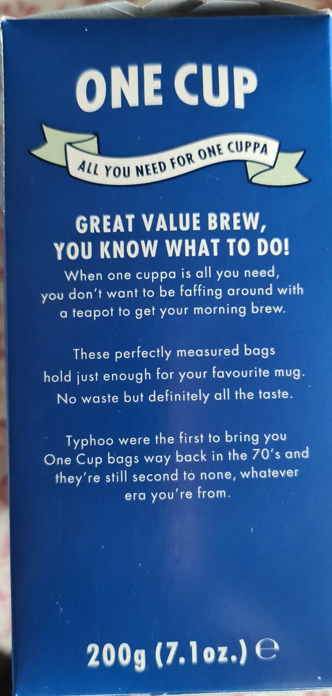 Ty-Phoo One Cup, 100 Teebeutel - British Moments / Fernweh-Kaufhaus