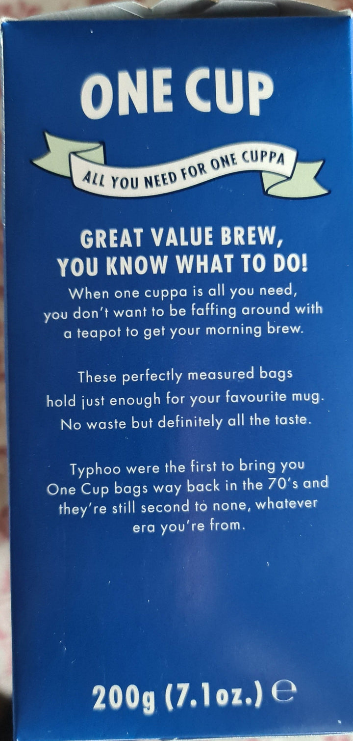 Ty-Phoo One Cup, 100 Teebeutel - British Moments / Fernweh-Kaufhaus