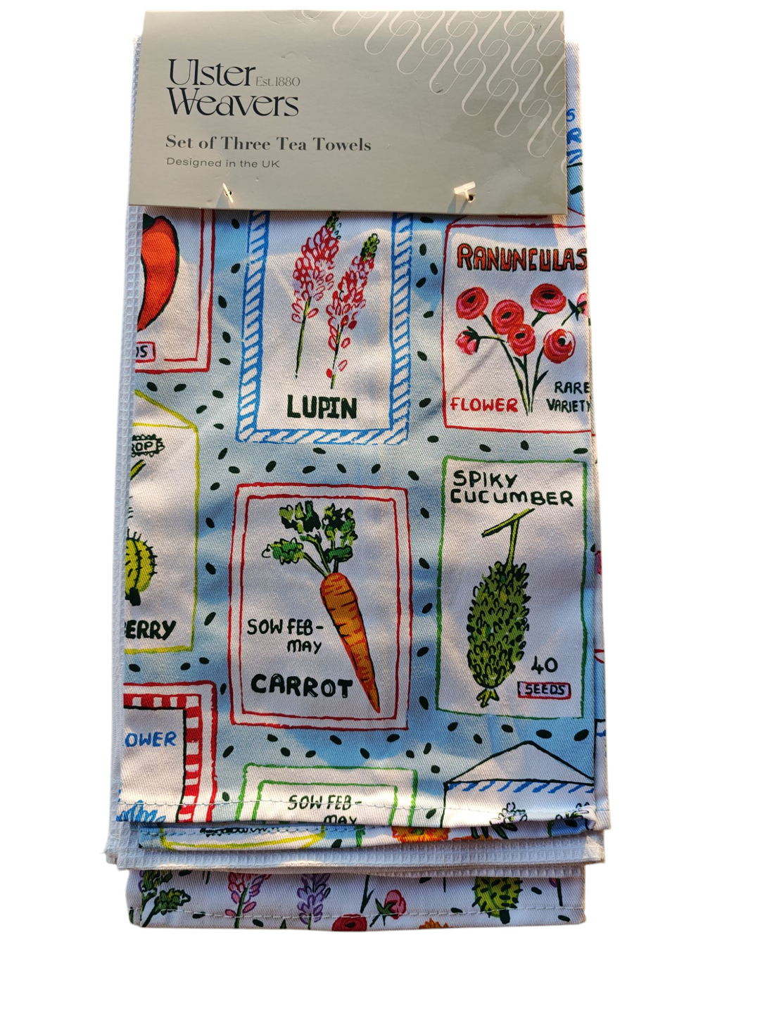 Ulster Weavers Geschirrtücher 3er Set  , mit Frühlings Garten Motiven