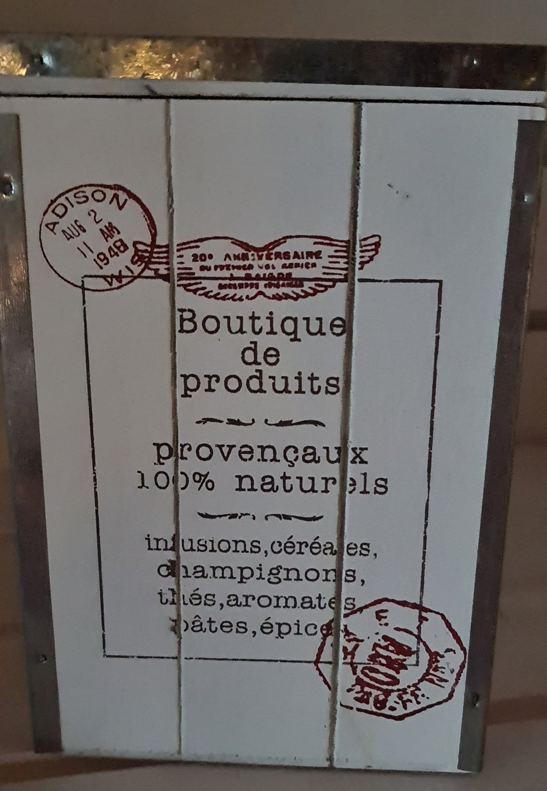 Vorratsdose aus Holz, ca. 20 cm x 15cm x 15 cm - British Moments / Fernweh-Kaufhaus