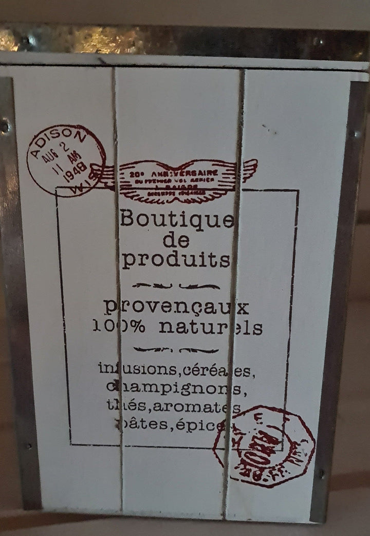 Vorratsdose aus Holz, ca. 20 cm x 15cm x 15 cm - British Moments / Fernweh-Kaufhaus