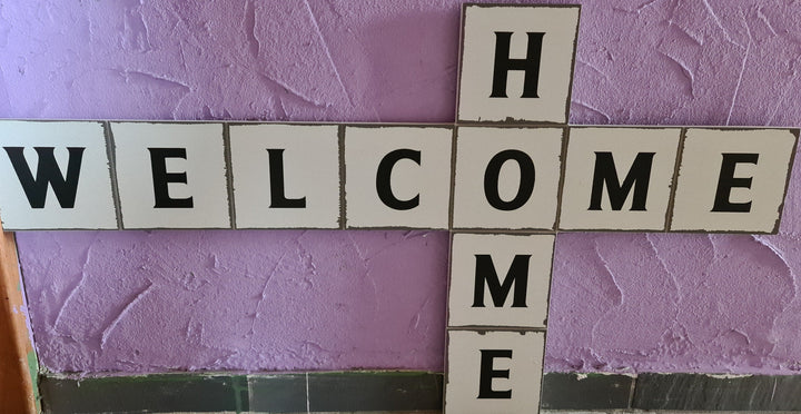 Wanddeko " Welcome Home ", ca. 71cm  x 41cm - British Moments / Fernweh-Kaufhaus