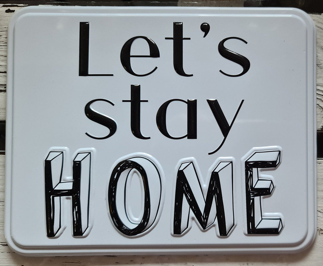 Wandsticker, Kunststoff " Let's stay  home" - British Moments / Fernweh-Kaufhaus