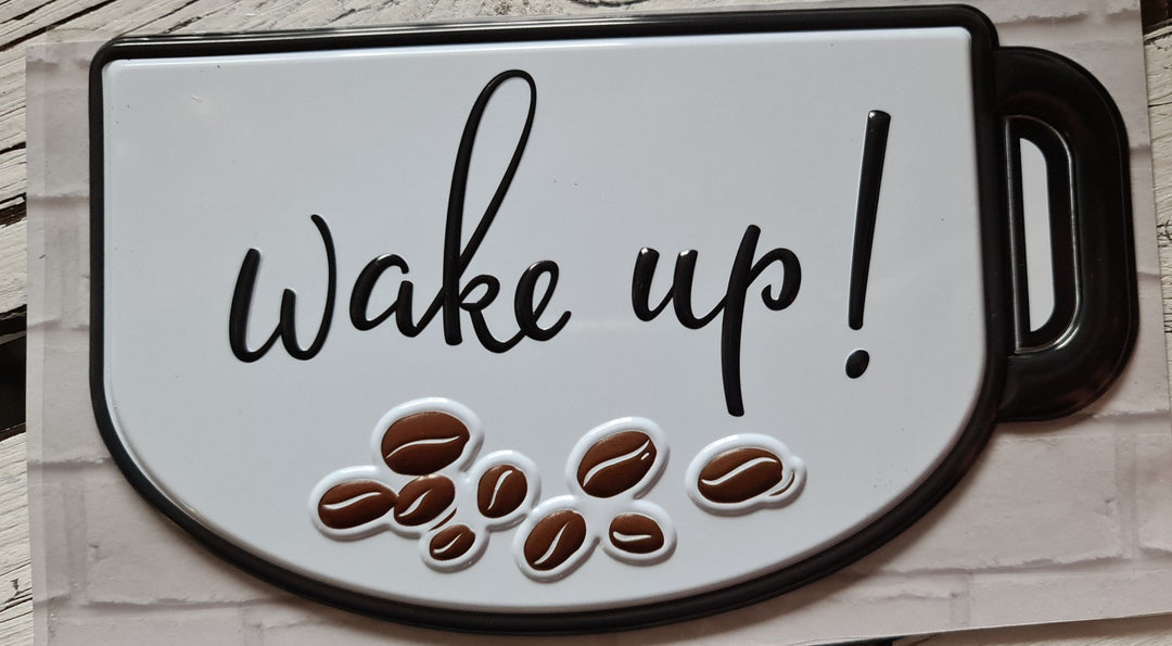 Wandsticker, Kunststoff " Wake up ! " - British Moments / Fernweh-Kaufhaus