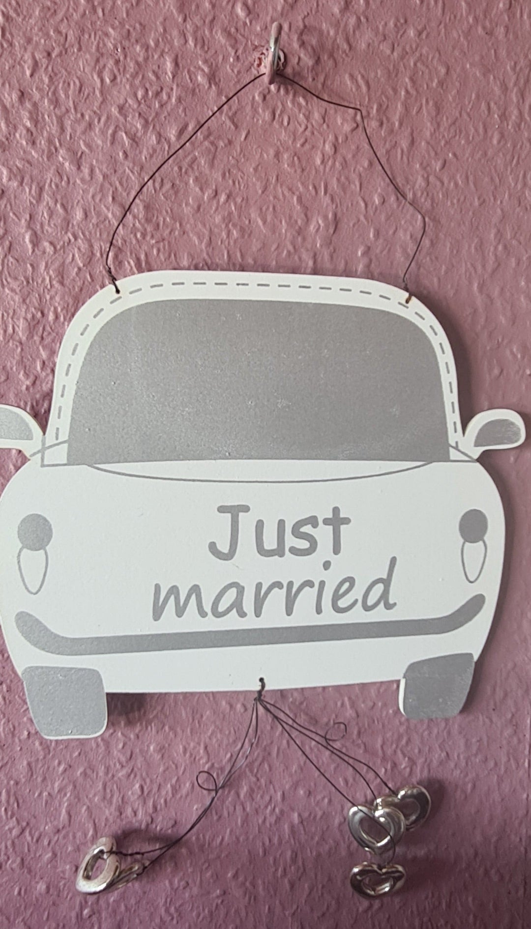 "Wedding" - Dekoschild, "Just married" - British Moments / Fernweh-Kaufhaus