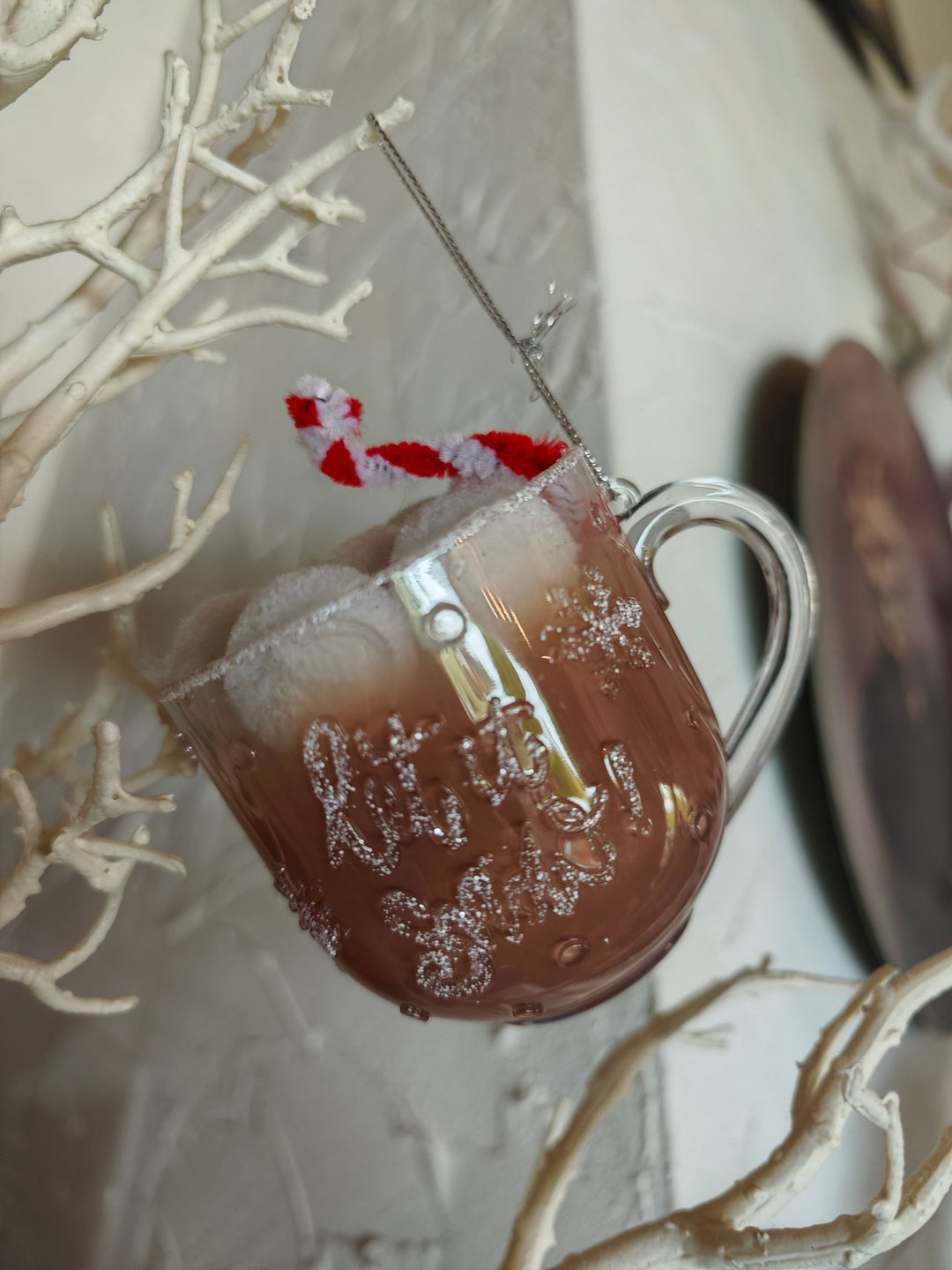 Weihnachtsbaum Anhänger "Hot Chocolate/ Let it snow"