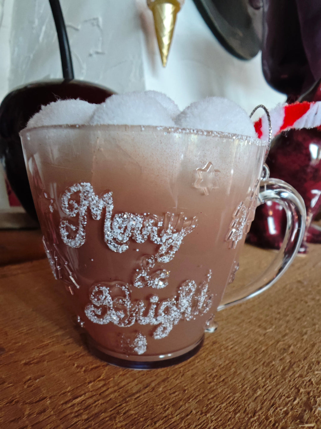 Weihnachtsbaum Anhänger "Hot Chocolate/ Merry & Bride"