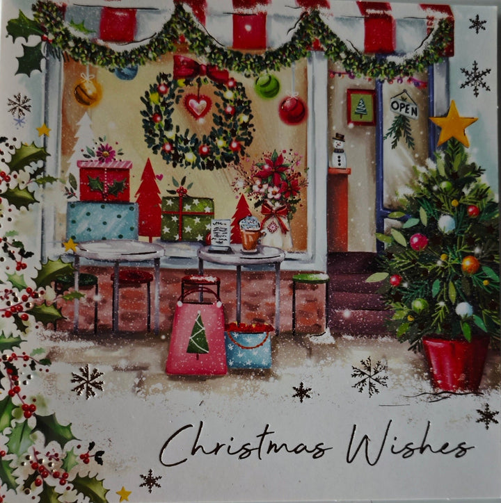 Weihnachtskarte " Christmas Wishes"