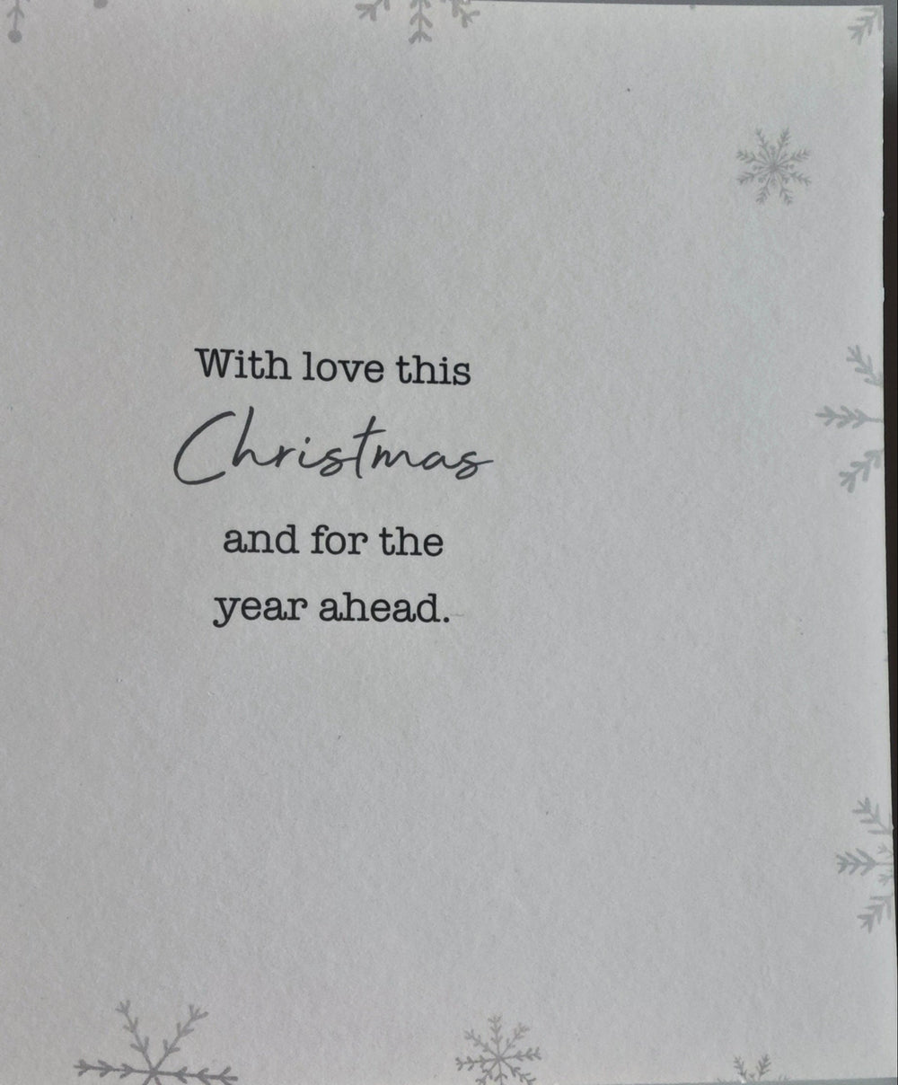 Weihnachtskarte " Christmas Wishes"-Innenansicht